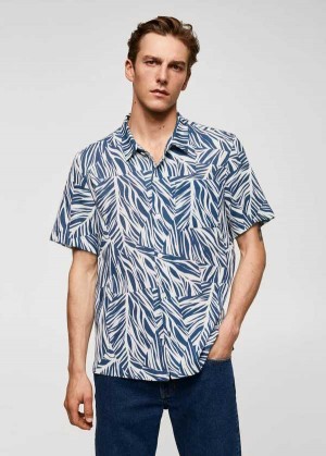 Mango Hawaiian Print Bavlněné Shirt | MNG-21996