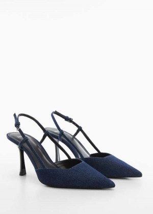 Mango High-heeled Denim Shoes | MNG-23374