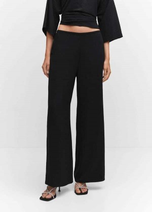 Mango High-rise Wideleg Trousers | MNG-24410