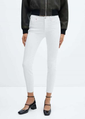 Mango Hubená Cropped Jeans | MNG-23828