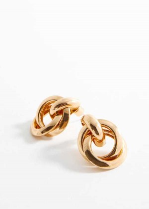 Mango Intertwined Hoop Earrings | MNG-22913