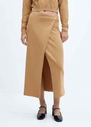 Mango Knit Wrap Skirt | MNG-24184