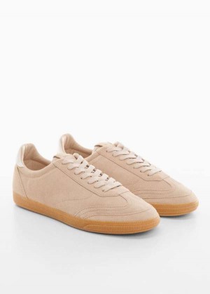 Mango Krajkové-up Læder Sneakers | MNG-23641