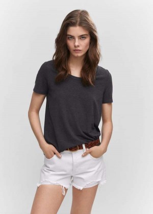 Mango Krátké Sleeve T-shirt | MNG-25023