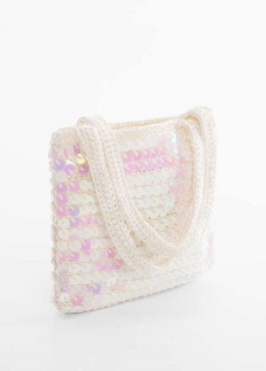 Mango Krátké-handle Sequined Bag | MNG-23251