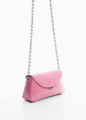 Mango Lakovaná Læder Chain Handbag | MNG-23229