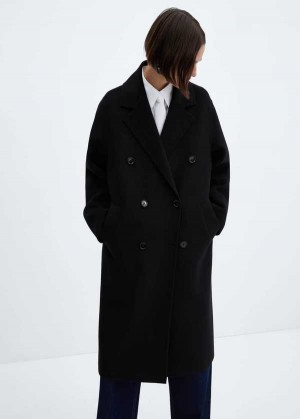 Mango Lapels Vlna Coat | MNG-26480