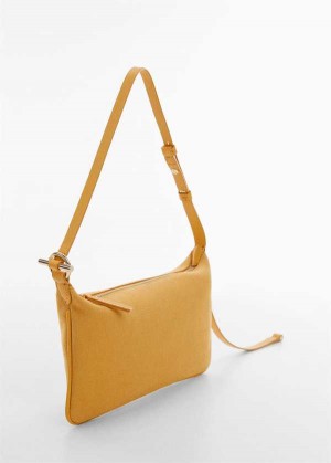 Mango Læder Bag With Metallic Detail | MNG-23250