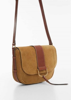 Mango Læder Crossbody Bag | MNG-23270