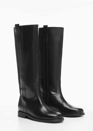 Mango Læder High-leg Boots | MNG-23628