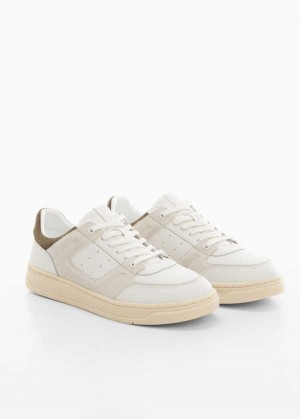 Mango Læder Mixed Sneakers | MNG-21326