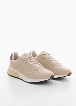 Mango Læder Mixed Sneakers | MNG-21338