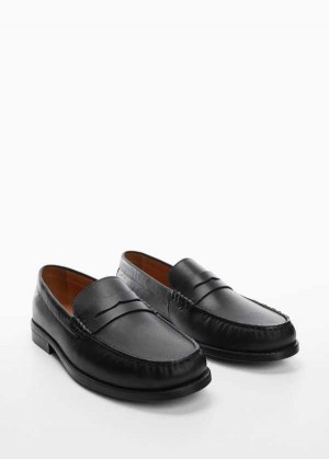 Mango Læder Penny Loafers | MNG-21268