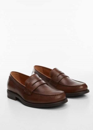 Mango Læder Penny Loafers | MNG-21327