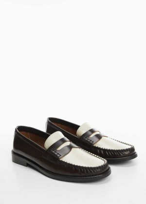 Mango Læder Penny Loafers | MNG-23504