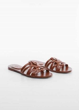 Mango Læder Straps Sandals | MNG-23389