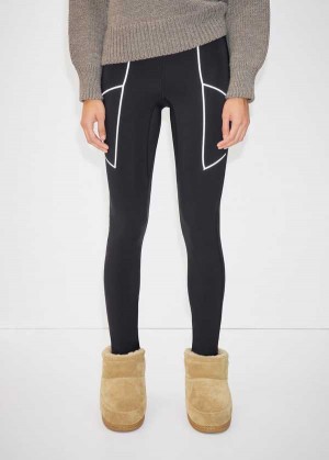 Mango Leggings With Zipped Hem | MNG-24416