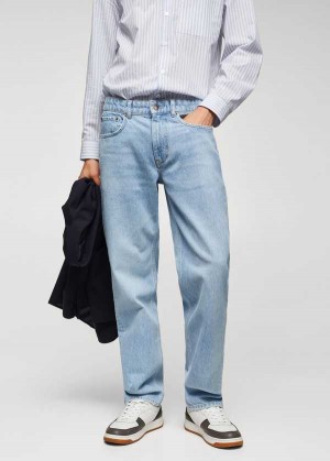 Mango Light-wash Loose-fit Jeans | MNG-21881