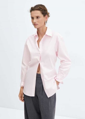 Mango Long Sleeved Bavlněné Shirt | MNG-25223