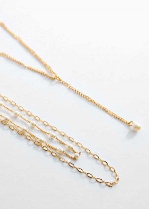 Mango Long Triple Necklace | MNG-22763