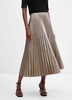 Mango Metallic Plisovaný Skirt | MNG-24127