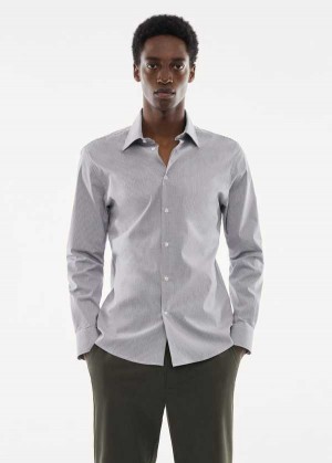 Mango Micro-stretch Fabric Shirt | MNG-22086