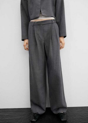 Mango Micro-striped Suit Pants | MNG-24484