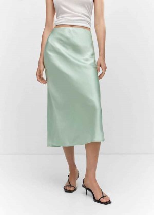 Mango Midi Satin Skirt | MNG-24002