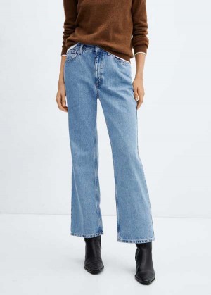 Mango Mid-rise Rovný Jeans | MNG-23856