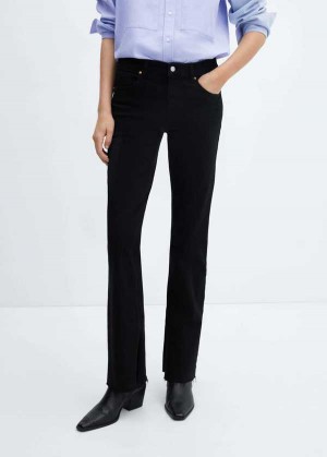 Mango Mid-waist Flared Jeans With Slits | MNG-23986