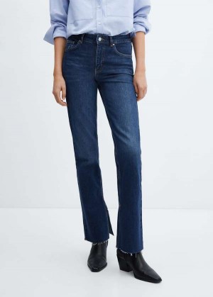 Mango Mid-waist Flared Jeans With Slits | MNG-23966