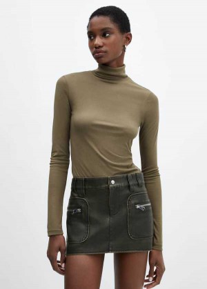 Mango Modal Turtleneck T-shirt | MNG-25121