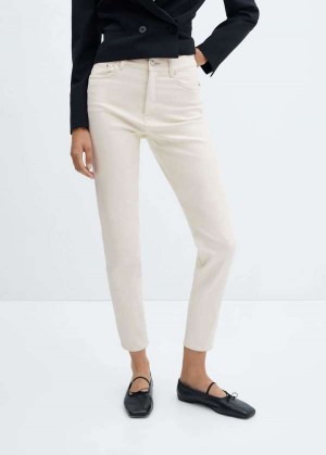 Mango Mom Pohodlí High-rise Jeans | MNG-23826