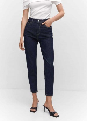 Mango Mom Pohodlí High-rise Jeans | MNG-23872