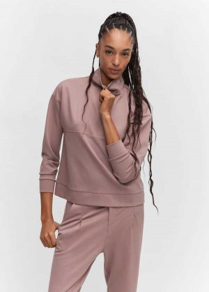 Mango Na Zip High Collar Svetrové | MNG-24647