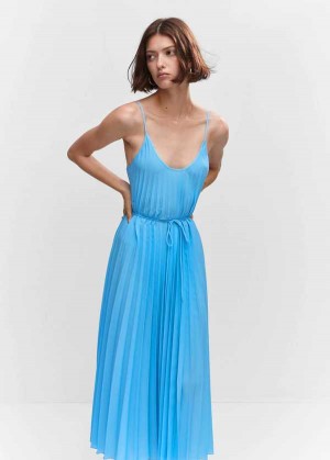 Mango Open-back Satin-effect Šaty | MNG-26197