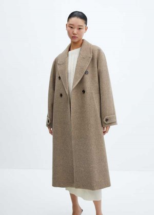 Mango Oversize Vlna Coat | MNG-26443