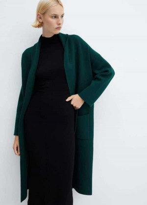 Mango Oversized Pletené Coat With Pockets | MNG-26493