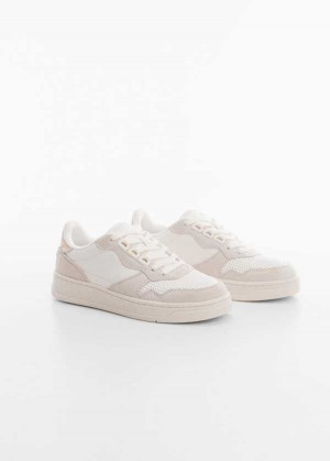 Mango Panels Læder Sneakers | MNG-23516