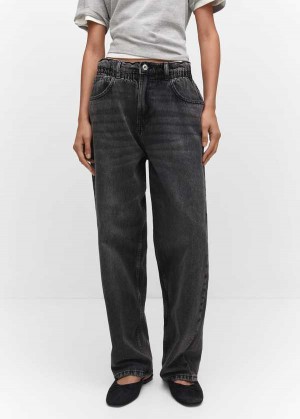 Mango Pasem Rovný Slouchy Jeans | MNG-23861