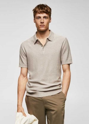 Mango Patterned Bavlněné Polo Shirt | MNG-21524