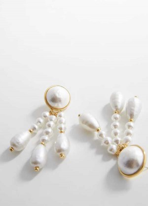 Mango Pearl Triple Pendant Earrings | MNG-22782