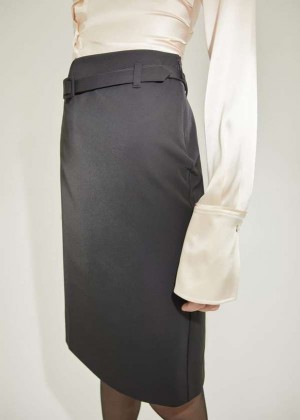 Mango Pencil Belt Skirt | MNG-24096