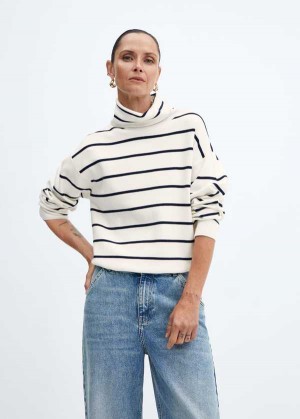 Mango Perkins-neck Krátké-sleeved Svetrové | MNG-25574