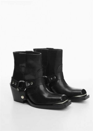 Mango Přezkou Ankle Boots | MNG-23635