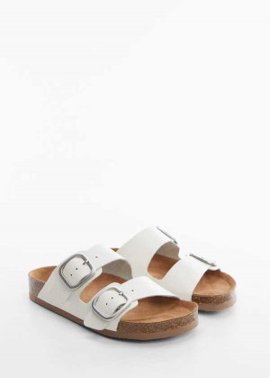 Mango Přezkou Læder Sandals | MNG-23463