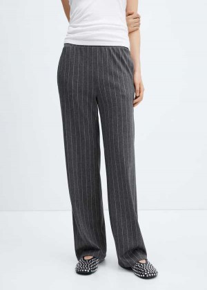 Mango Pinstripe Pletené Pants | MNG-24349