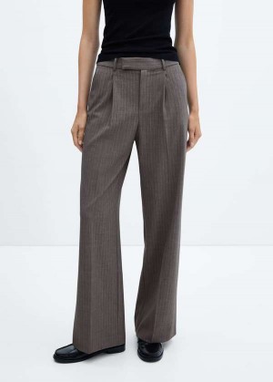 Mango Pinstripe Suit Pants | MNG-24425