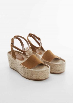 Mango Platformy Læder Sandals | MNG-23473