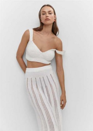 Mango Pletené Cropped Top | MNG-24711